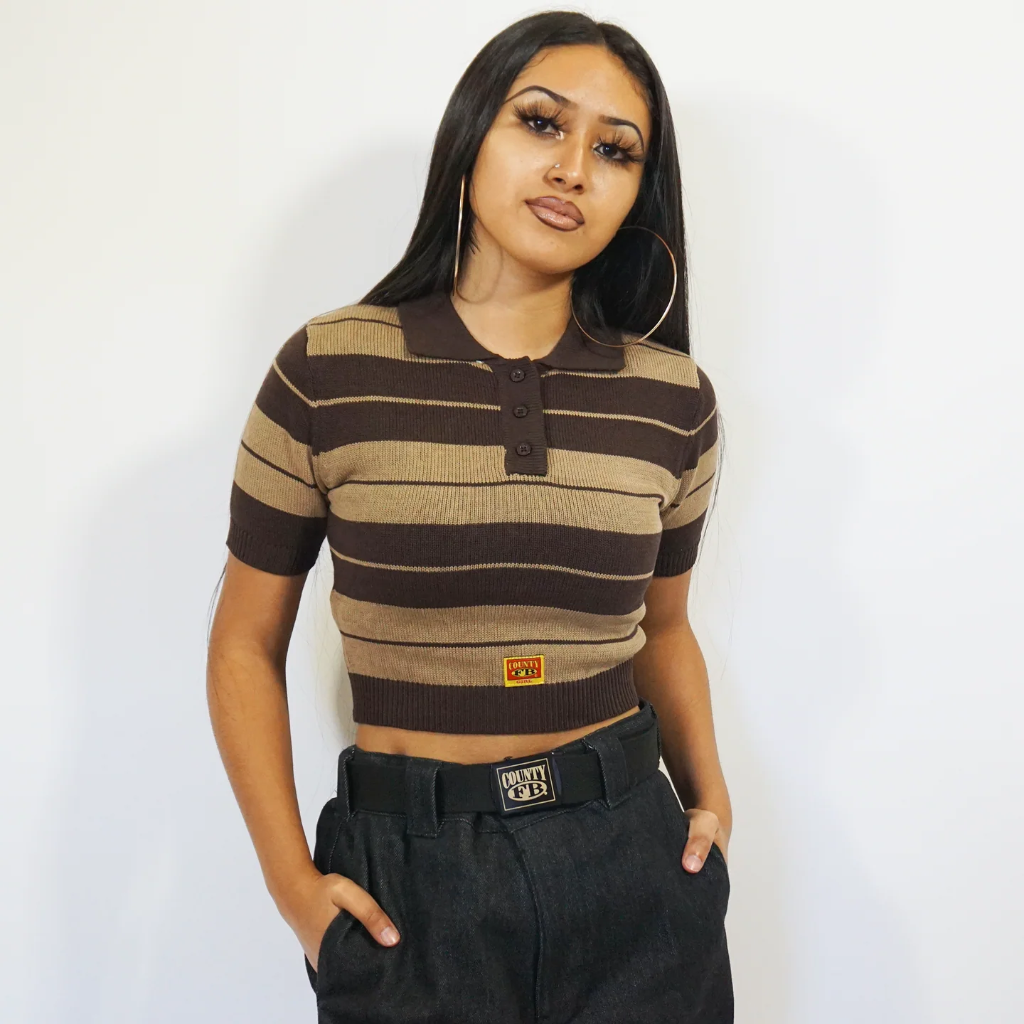 FB County Girl Charlie Brown Crop
