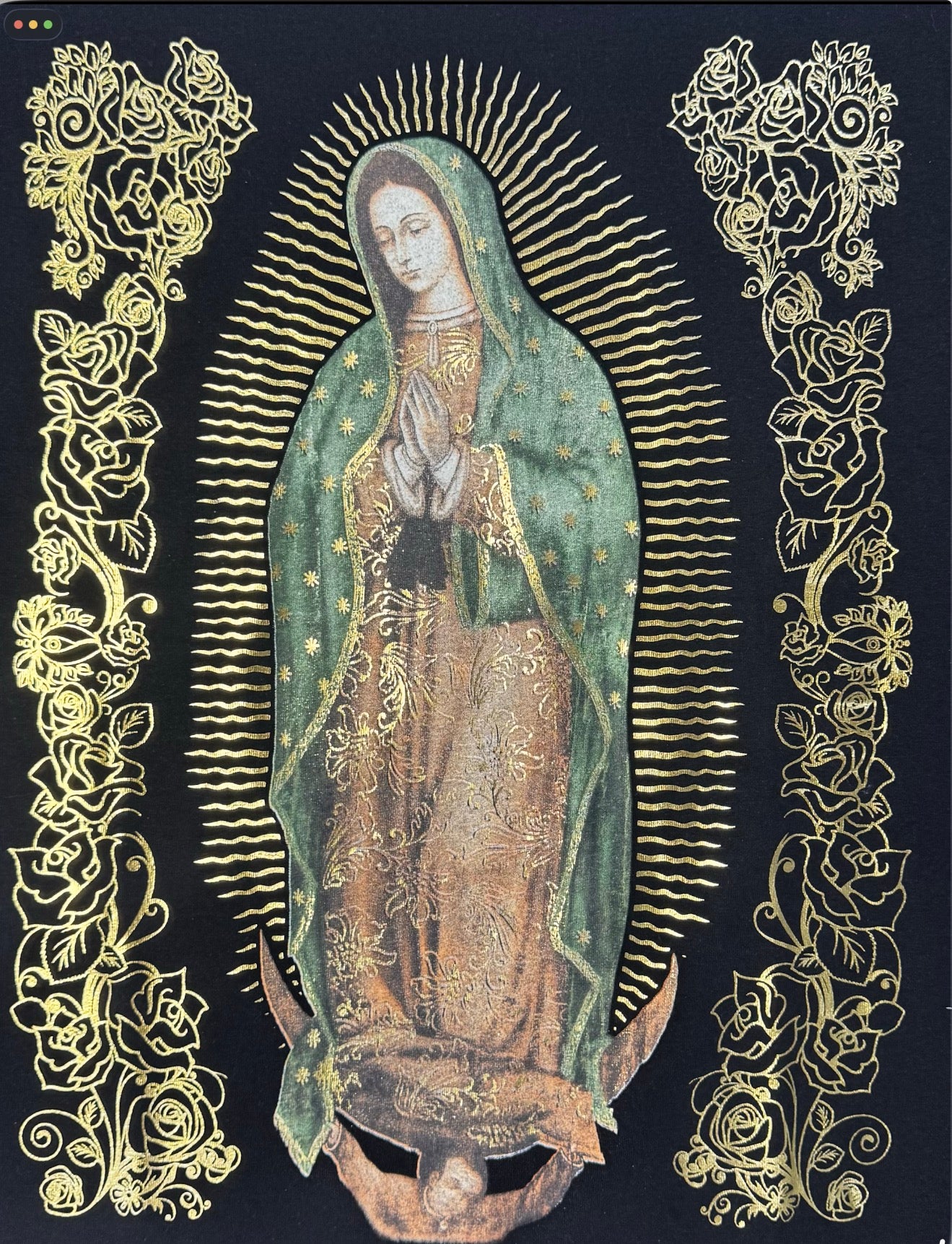 Shaka Tees Shiny Virgin Mary