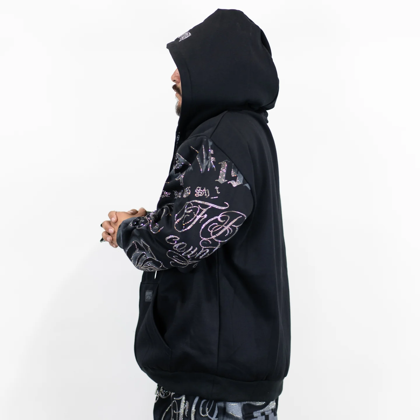 FB County Tatted Zip Up Hood