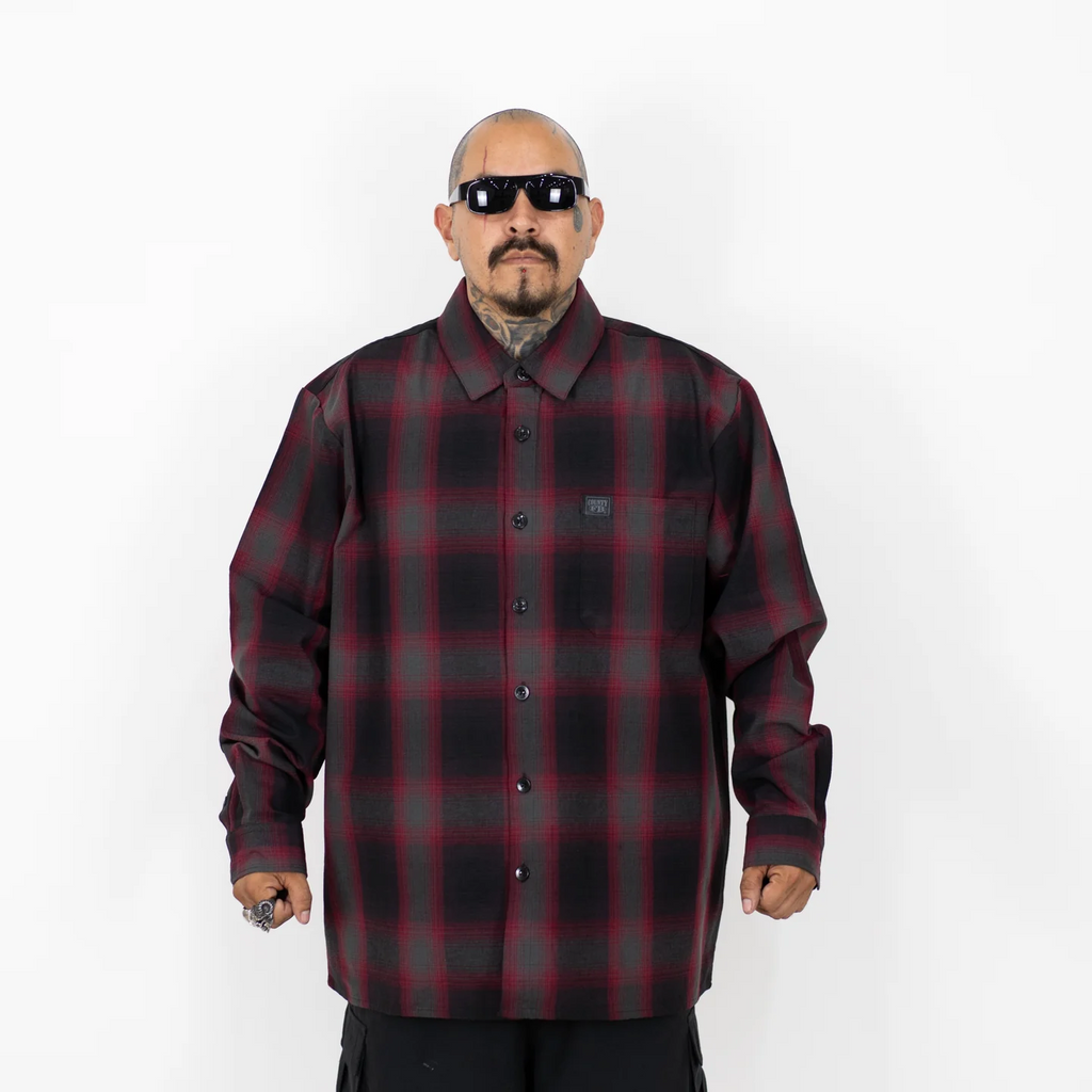 FB County Checkered Shirts Long Sleeve Button
