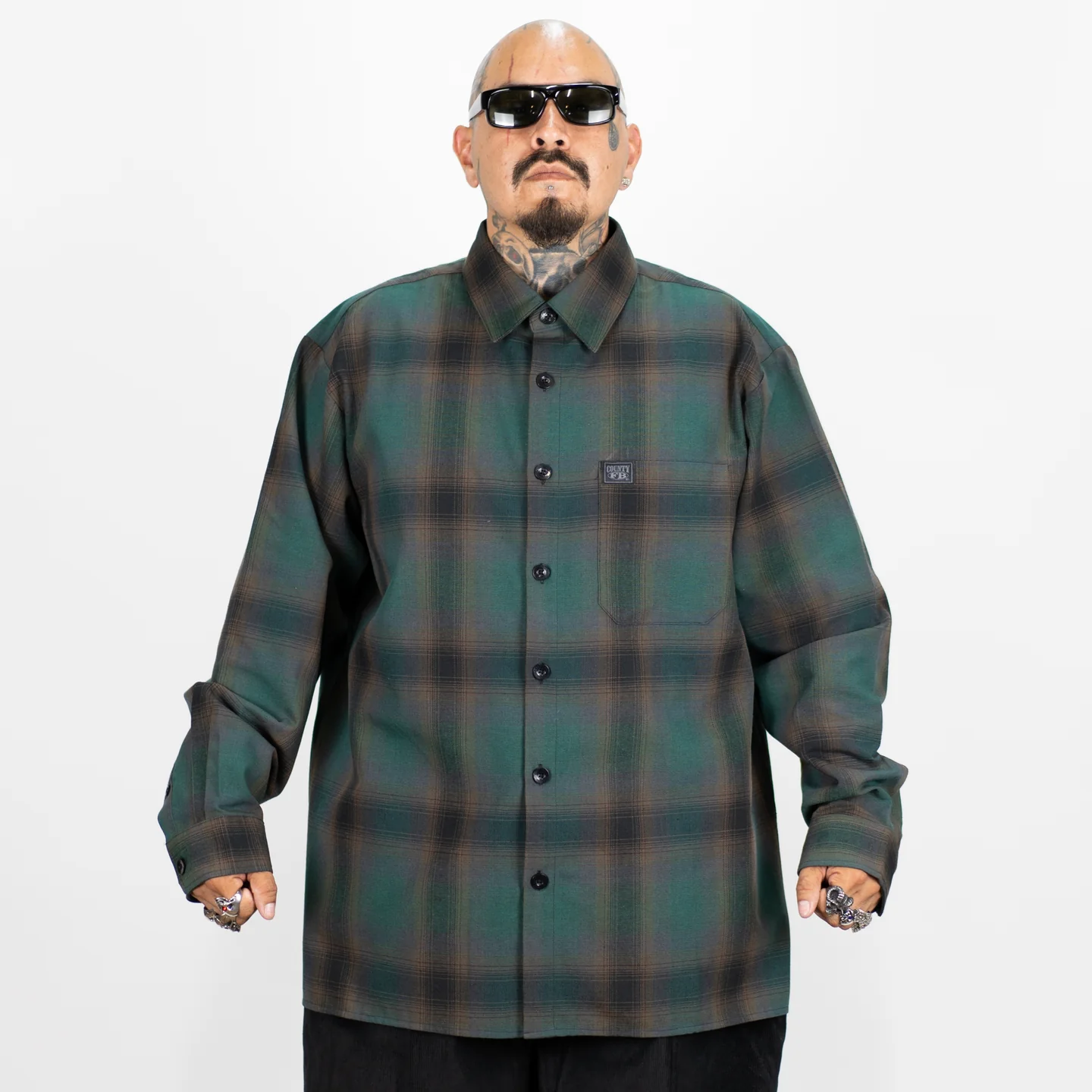 FB County Checkered Shirts Long Sleeve Button