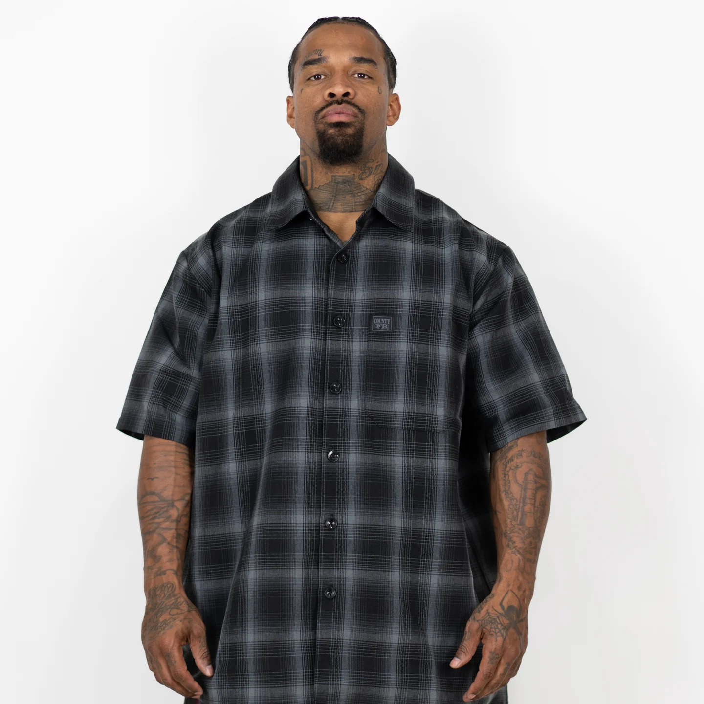 FB County Checkered Shirts Short Sleeve Button