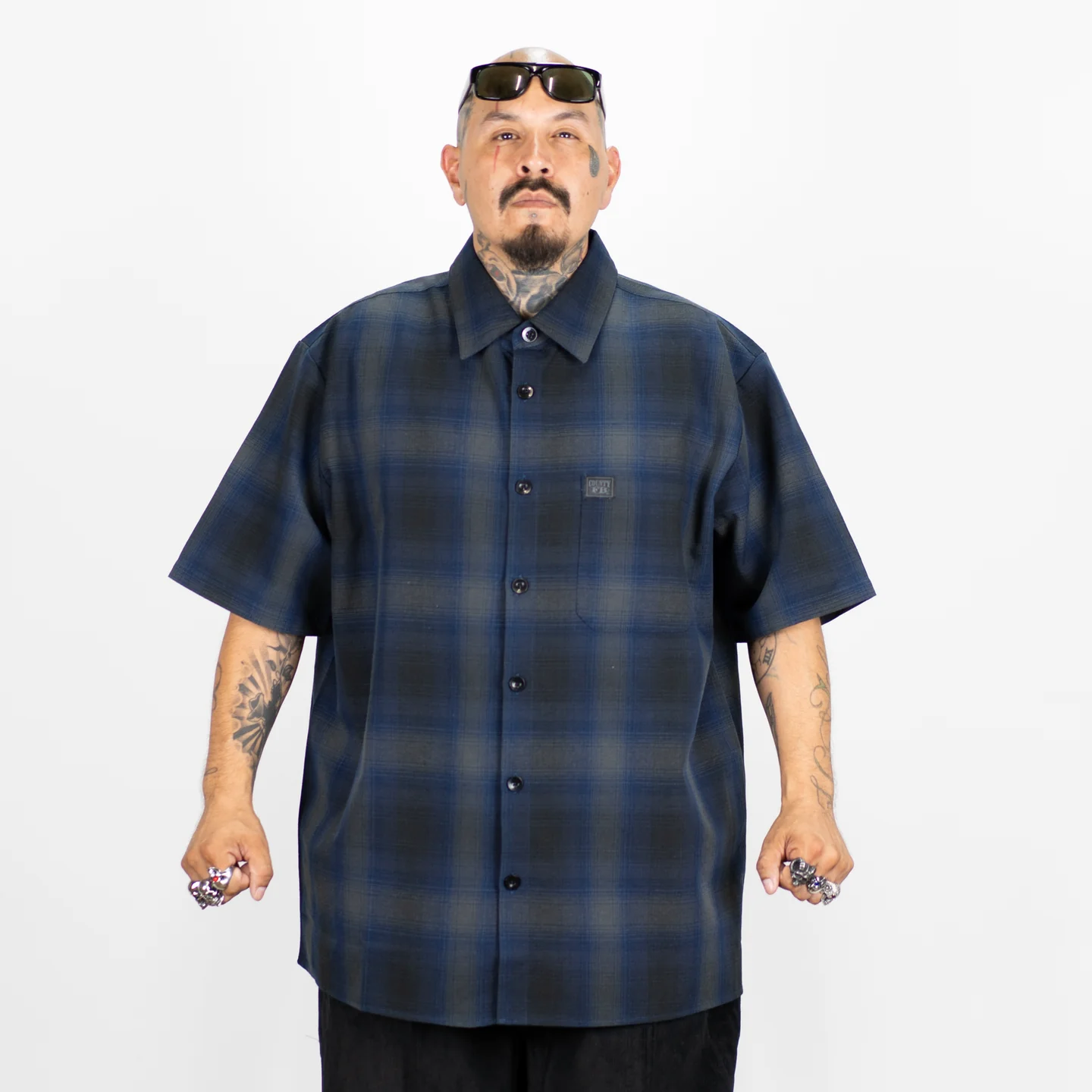 FB County Checkered Shirts Short Sleeve Button